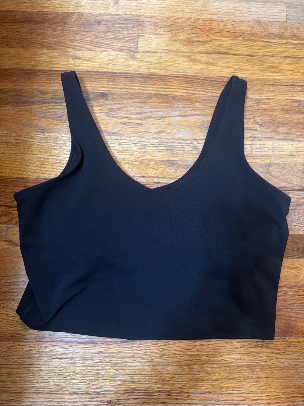 90 Degree By Reflex Black V-Neck Crop Tank